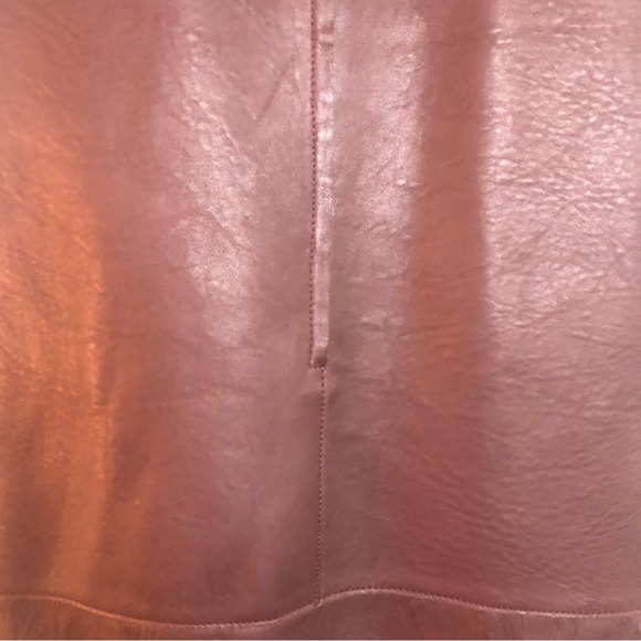 3.1 Phillip Lim Two-Tone Leather Shift Dress in Graphite. Size 2. - Picture 9 of 16